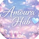 Discord server Amoura Hub 🩵 | Social hub • Hangout • Active Vcs • SFW • Chill icon image